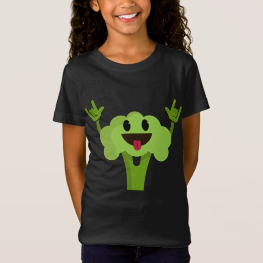 Broccoli Tanzen Funny Gemüsesänger Veganer Humor T-Shirt (Vorderseite)