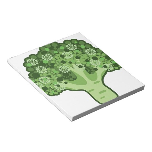 Broccoli Vector Icon Notizblock (angewinkelt)