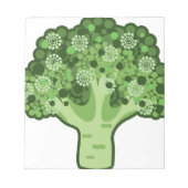 Broccoli Vector Icon Notizblock (Vorderseite)