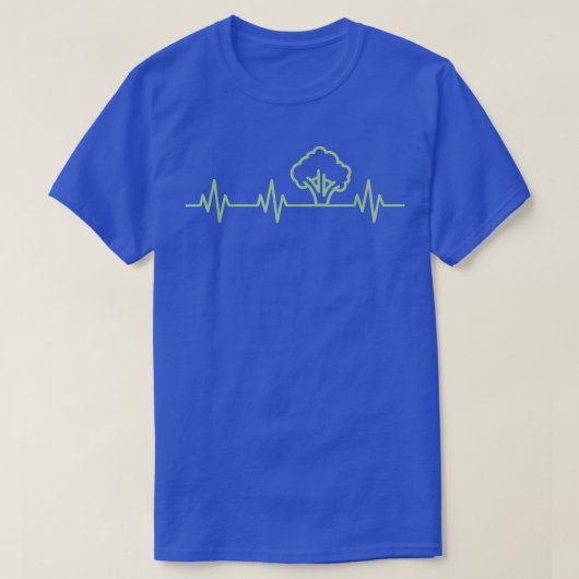 Broccoli Vegan Heartbeat Pflanze Based Life Liebe T-Shirt (Design vorne)
