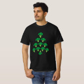 Broccoli veganer Weihnachtsbaum T-Shirt (Vorne ganz)