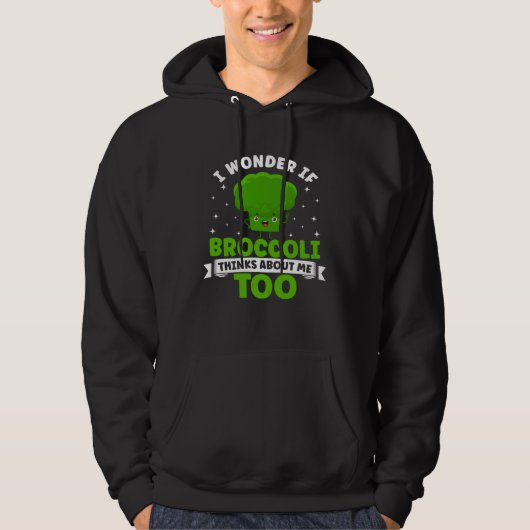 Broccoli  Vegetable Vegetarian Broccoli Vegan Food Hoodie (Vorderseite)