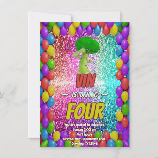 Broccoli Vegetarian Green Ökologisch thematisch Einladung