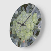 Broccoli Wall Clock Große Wanduhr (Winkel)