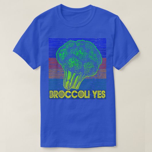 Broccoli Yes Funny Vegetation Gardener 295 T-Shirt (Design vorne)