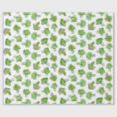 Broccoli - zerkleinert geschenkpapier (Flach)