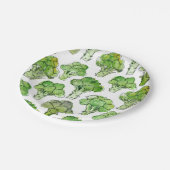 Broccolli - formell pappteller (Schrägansicht)