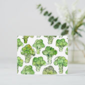 Broccolli - formell postkarte (Stehend Vorderseite)