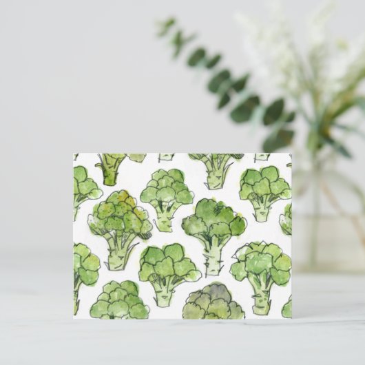 Broccolli - formell postkarte (Stehend Vorderseite)