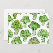 Broccolli - formell postkarte (Vorne/Hinten)