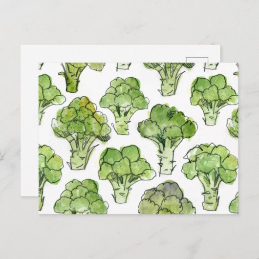 Broccolli - formell postkarte (Vorne/Hinten)