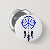 Broche (Boton) Filtro dos Sonhos Azul Button (Vorne & Hinten)