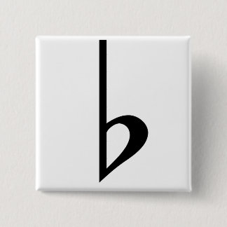 Broche (Botton) Bemol Preto Button