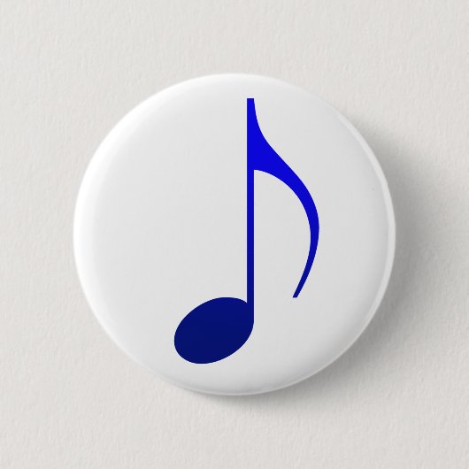 Broche (Botton) Colcheia Azul Button (Vorderseite)