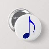 Broche (Botton) Colcheia Azul Button (Vorne & Hinten)