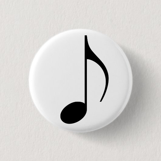 Broche (Botton) Colcheia Preta Button (Vorderseite)
