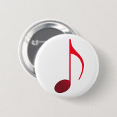 Broche (Botton) Colcheia Vermelha Button (Vorne & Hinten)
