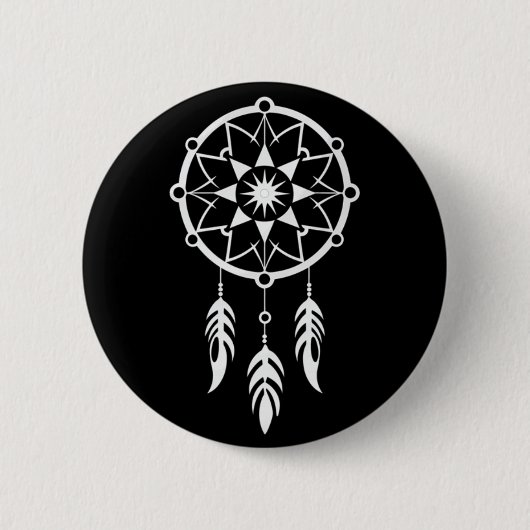 Broche (Botton) Filtro dos Sonhos Branco Button (Vorderseite)