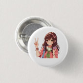 Broche (Botton) Ohayo Button (Vorne & Hinten)