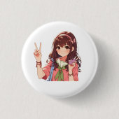 Broche (Botton) Ohayo Button (Vorderseite)