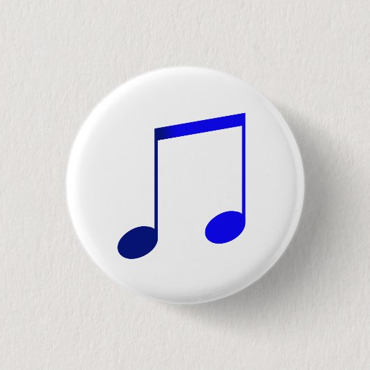 Broche (Button) Dupla Colcheia Azul Button (Vorderseite)