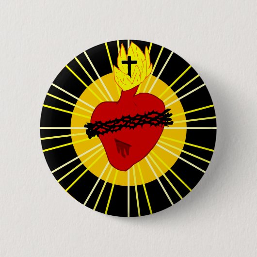 Broche do Sagrado Coração de Jesus Button (Vorderseite)