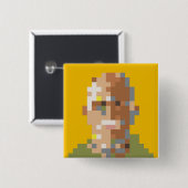 Broche Guignard Quadrado Button (Vorne & Hinten)