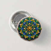 Broche Mandala Luxo - 01 Button (Vorne & Hinten)