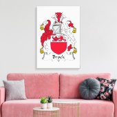 Brock Familienwappen Leinwanddruck (Insitu (Wohnzimmer))