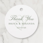 Brock & Miranda Hochzeit Geschenkanhänger (Rückseite)
