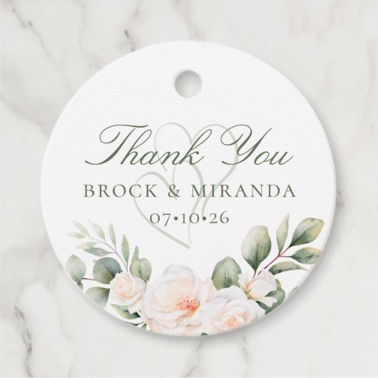 Brock & Miranda Hochzeit Geschenkanhänger (Vorderseite)