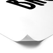 Brock n Roll Funny Veggie Broccoli Pun Poster (Ecke)