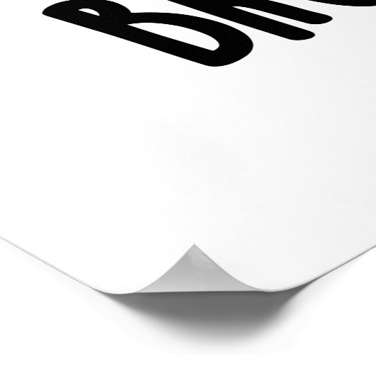 Brock n Roll Funny Veggie Broccoli Pun Poster (Ecke)