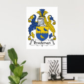 Brockman Familienwappen Poster (Heimbüro)