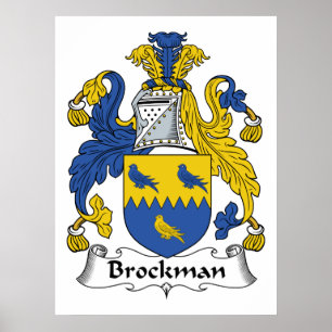Brockman Familienwappen Poster