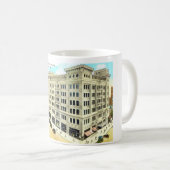 Brockman Gebäude, Los Angeles 1916 Vintag Kaffeetasse (VorderseiteRechts)