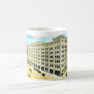 Brockman-Gebäude, Los Angeles 1916 Vintage Kaffeetasse