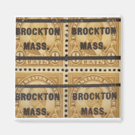 Brockton Briefmarke Magnet 1