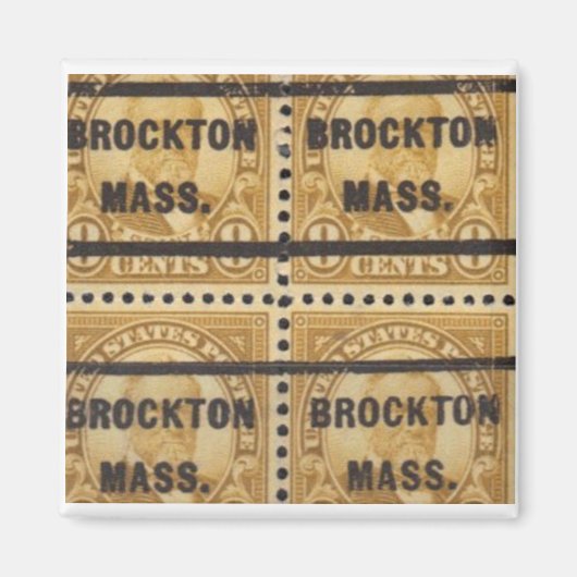 Brockton Briefmarke Magnet 1 (Vorne)