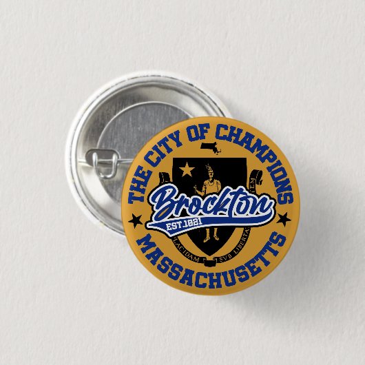 Brockton, Massachusetts Button (Vorne & Hinten)