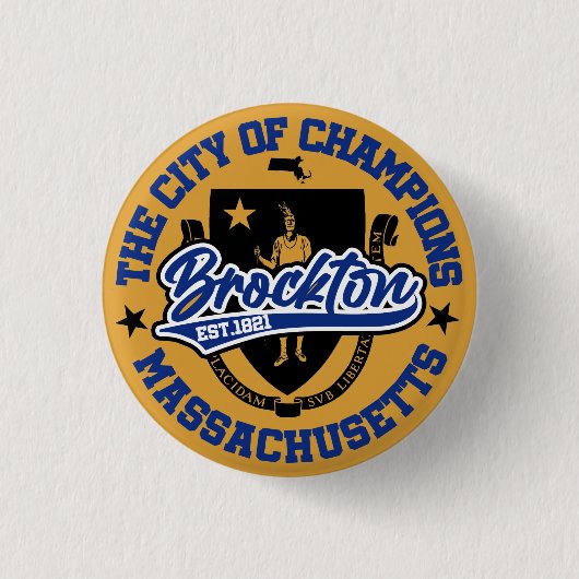 Brockton, Massachusetts Button (Vorderseite)