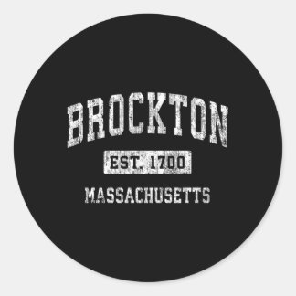 Brockton Massachusetts Ma Etablierte Sport Runder Aufkleber