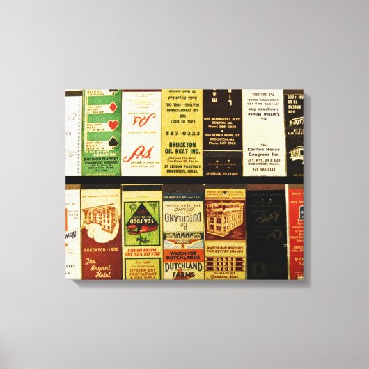 Brockton Matchbooks Leinwanddruck (Vorderseite)