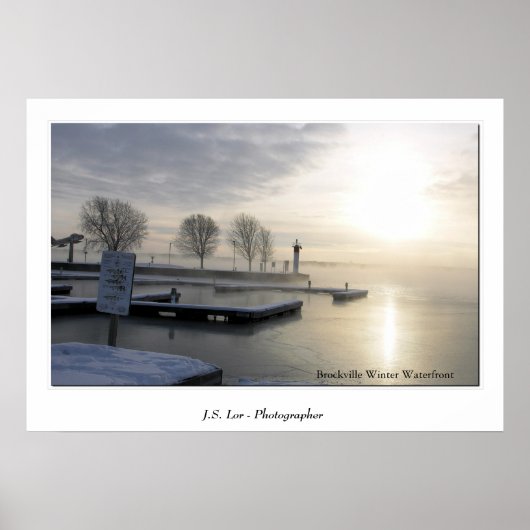 Brockville Winter Waterfront Poster (Vorne)