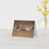 Brockwatch Dachs-Grußkarte Karte (Gelbe Blume)