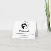 Brockwatch Dachs-Grußkarte Karte (Rückseite)