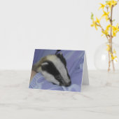 Brockwatch Dachs-Grußkarte Karte (Gelbe Blume)