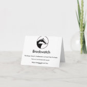 Brockwatch Dachs-Grußkarte Karte (Rückseite)