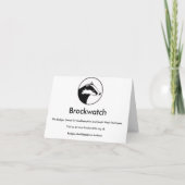 Brockwatch-Visitenkarte Karte (Rückseite)