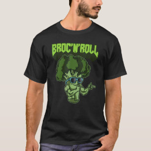 Broc'n'roll Veggie Vegan Vegetarisch Brokkoli T-Shirt